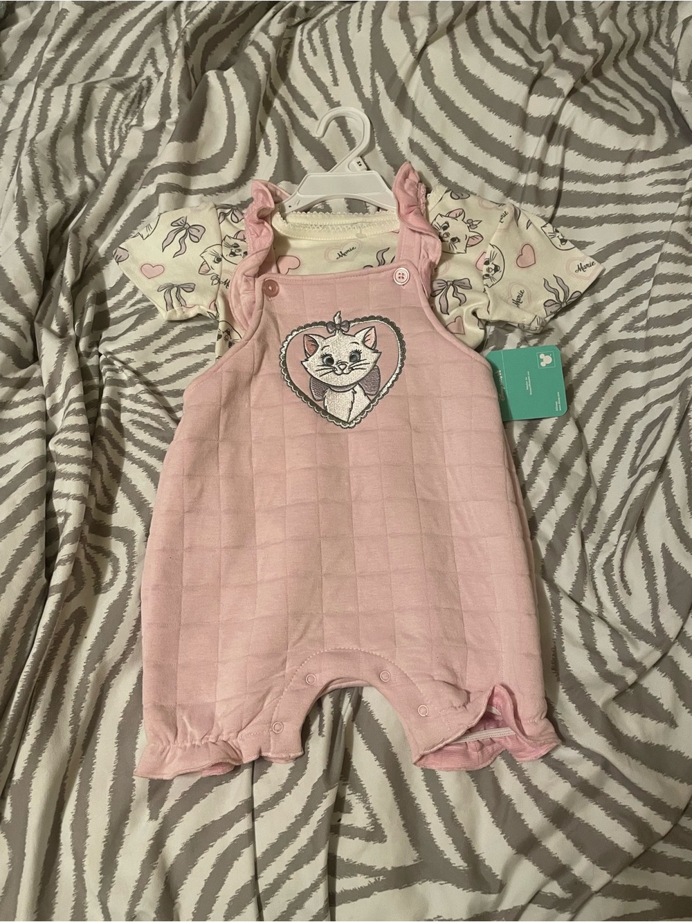 Disney The Aristocat Marie Baby Romper Set Size: 24 Months